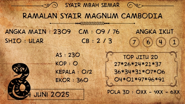 Prediksi Magnum Cambodia